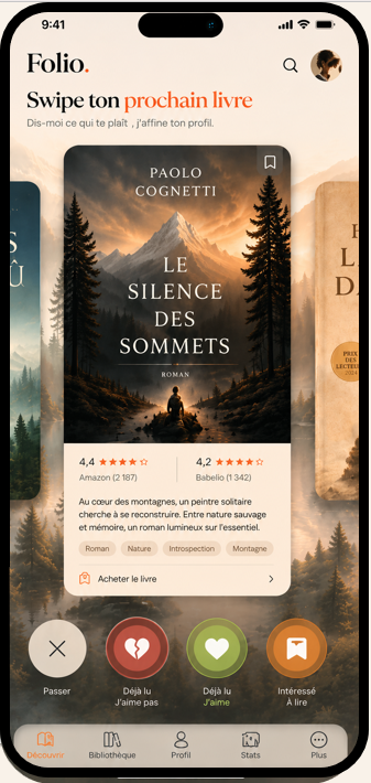 Swipe ton prochain livre.